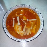 #夏日开胃餐#海鲜菇鸡蛋番茄汤的做法图解10