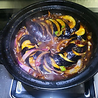 低脂生啫盘龙茄子煲的做法图解4