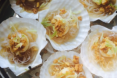 蒜蓉粉丝蒸扇贝