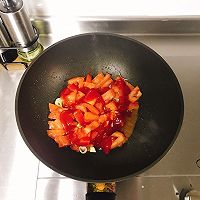 #秀出你的早餐#风情万种的番茄疙瘩汤的做法图解4