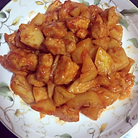 菠萝鸡块的做法图解4