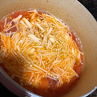 番茄金针菇蛋汤的做法图解7