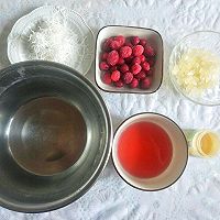 #美食视频挑战赛# 椰丝蔓越莓果汁的做法图解1