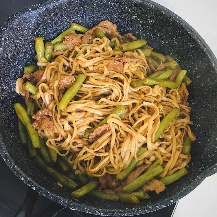 豆角焖面的做法