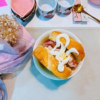 #白色情人节限定美味#韩式厚蛋烧吐司的做法图解10