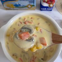 #原制原味，聚会菜谱#奶油玉米浓汤的做法图解16