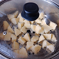 培根芝士杂蔬蛋卷配香葱土豆的做法图解2