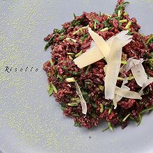 意大利马兰头紫米烩饭Risotto•春天乡野的味道（五）