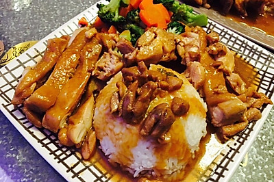 照烧鸡排饭