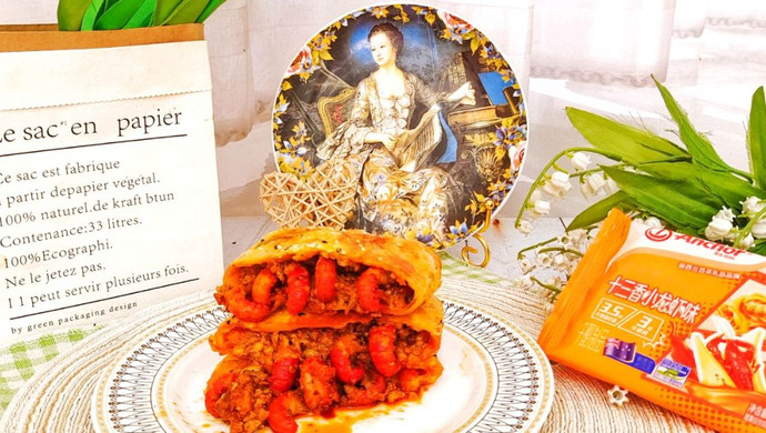 麻辣小龙虾芝士饼