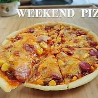 享受周末，红酱培根披萨，全自制饼底和酱汁，理科生做烘焙的做法图解24