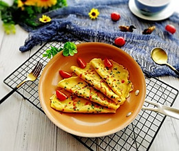 #精品菜谱挑战赛#快手早餐+葱花鸡蛋饼的做法