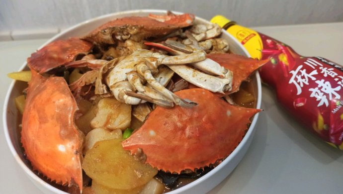 川香梭子蟹年糕