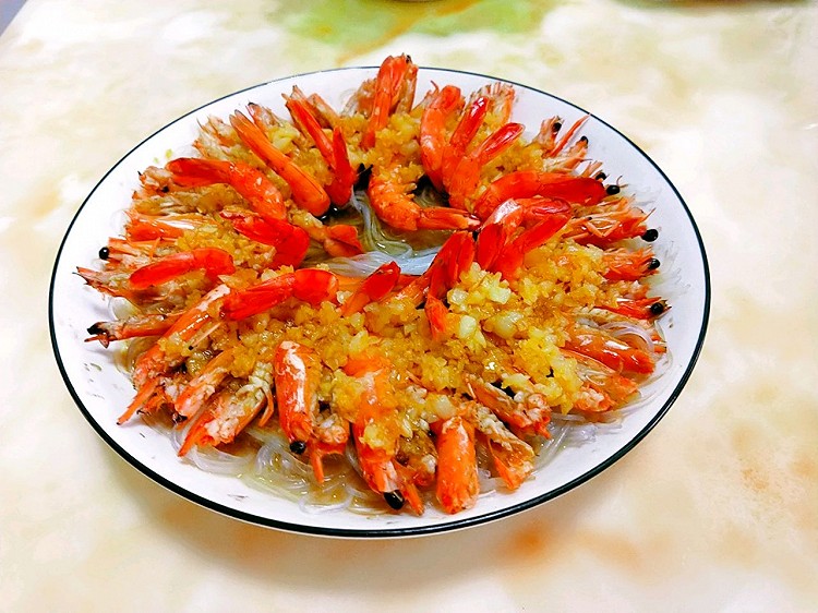 蒜蓉蒸草虾的做法