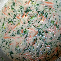 芹菜叶子胡萝卜摊饼的做法图解5