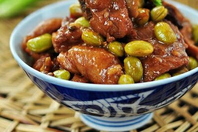 毛豆闷排骨