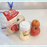 苹果燕麦（牛奶）泥的做法图解1