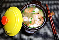 虾仁豆腐菇汤的做法