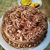 黑巧克力裱花蛋糕的做法图解5