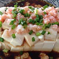 虾茸蒸豆腐的做法图解5