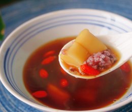 #秋日品蟹 邂逅好味道#紫米醪糟咔咔汤圆的做法