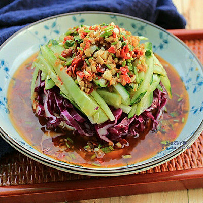 开胃凉菜【酸辣三彩素菜】