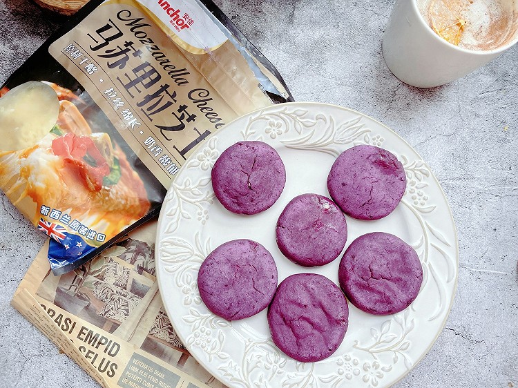 紫薯芝士饼的做法