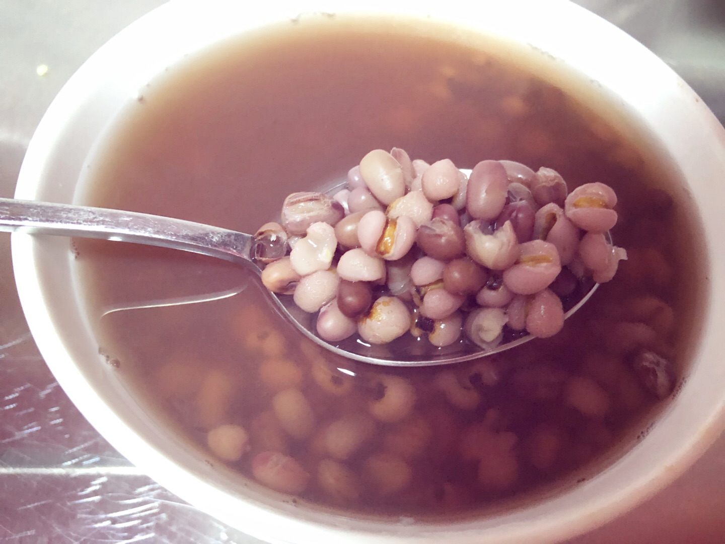 Congee with red bean and job's tears