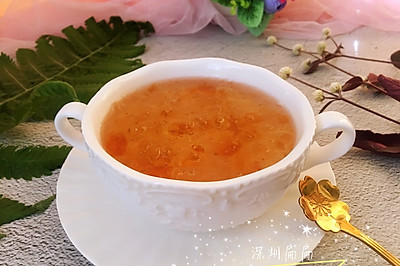 桃胶皂角米雪燕羹