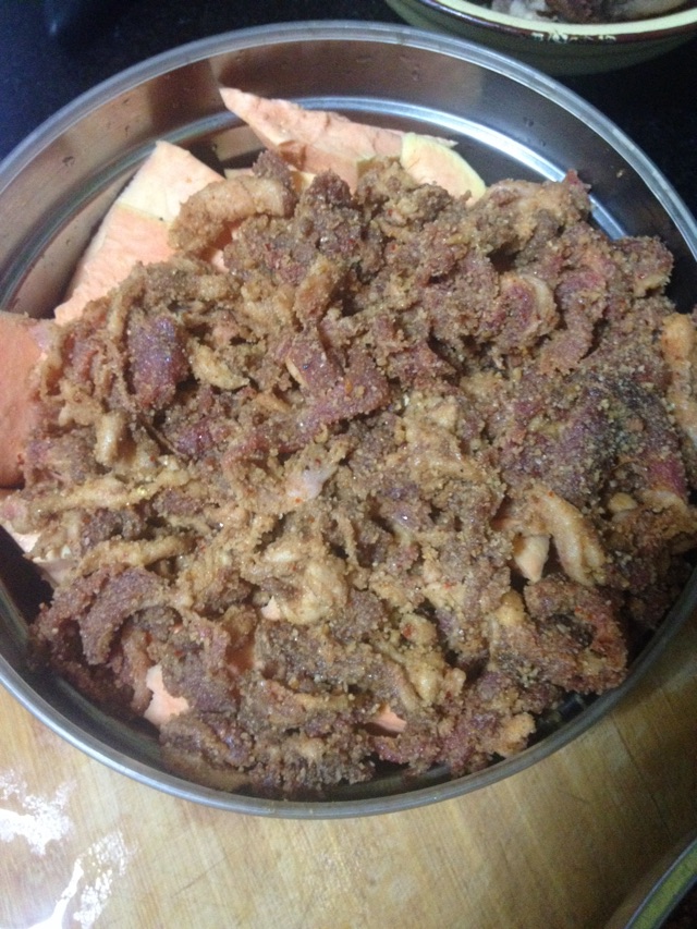 粉蒸羊肉的做法图解4