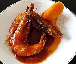 茄汁大明虾的做法