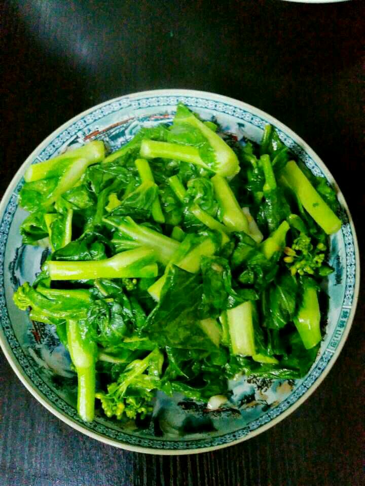 素炒白菜苔的做法