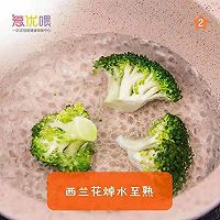 「宝宝辅食」6M+蔬菜奶香米粉糊的做法图解2