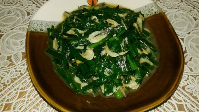 虾皮韭菜