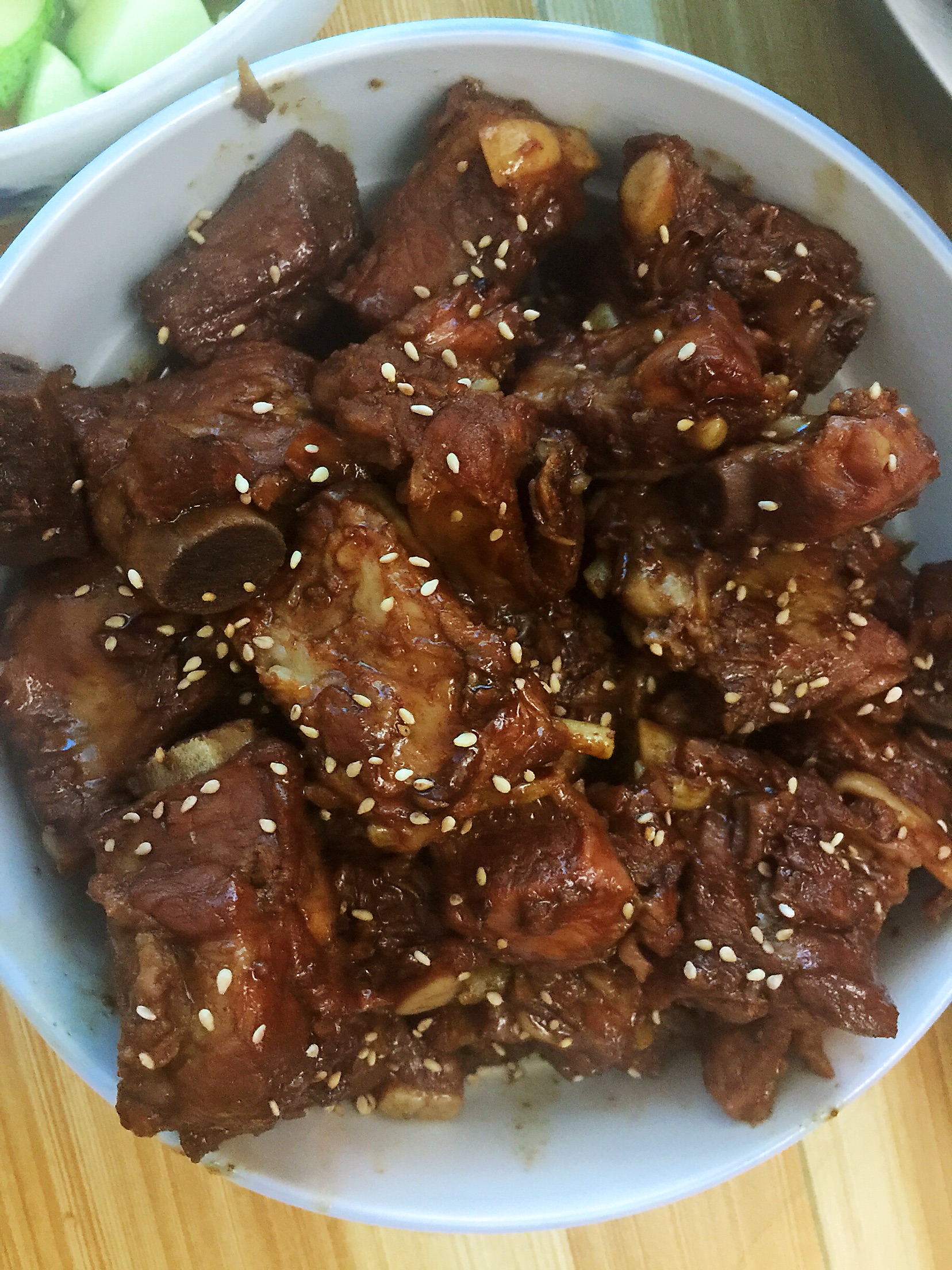 Braised spare ribs