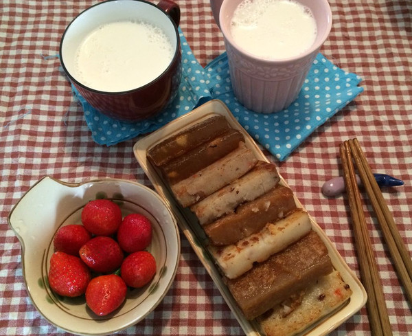 杏仁花生鲜奶糊