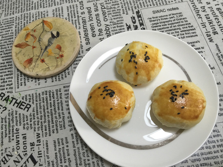网红榨菜鲜肉月饼的做法
