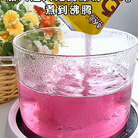火龙果玫瑰冰粉，冰爽嫩滑中带点花香的做法图解3