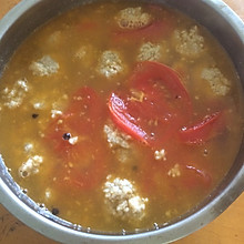 番茄圆子汤