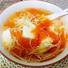 西柿金磨豆腐汤