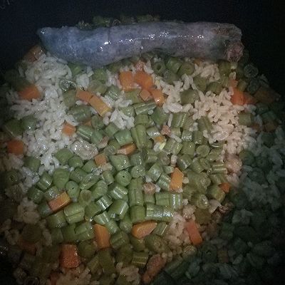 豆角焖饭