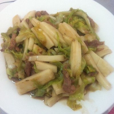 卷心菜炒年糕