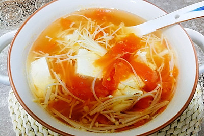 西柿金磨豆腐汤