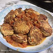 我的减脂期食谱—茄汁豆腐饼