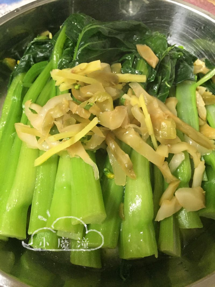 广东菜：盐水浸菜心的做法