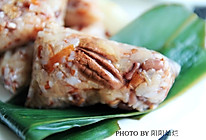 #浓情端午 粽粽有赏#碧根果赤小豆红米粽子的做法