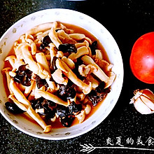 腐乳木耳白玉菇炒肉#我要上首页下饭家常菜#