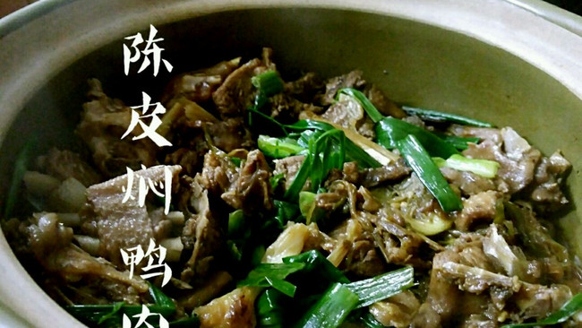 陈皮焖鸭肉的做法