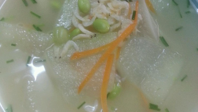 蘑菇虾皮冬瓜汤