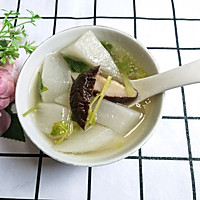 #今天吃什么#白萝卜蘑菇汤的做法图解11
